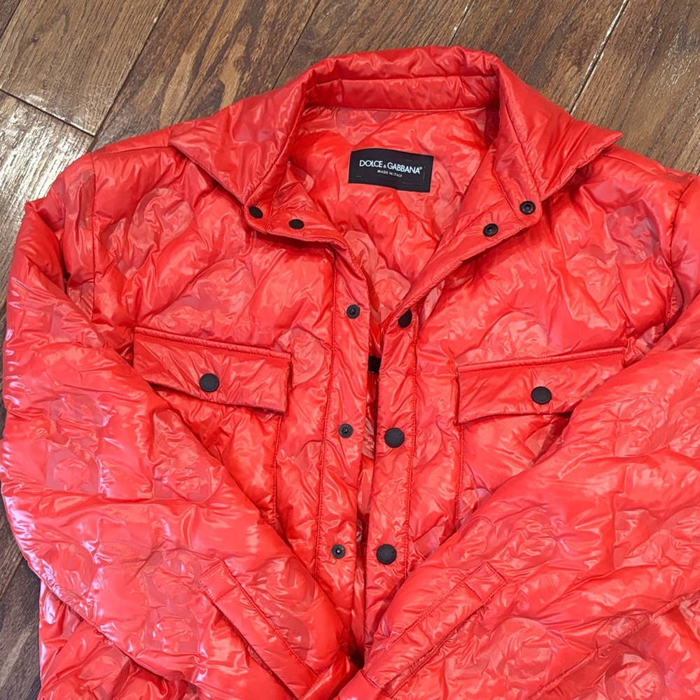 Dolce & Gabbana Red Quilted Jacket